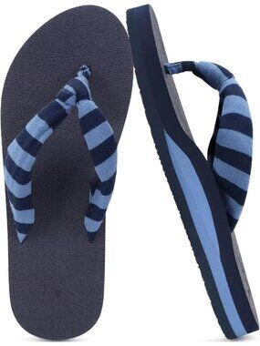 Women's Camel Fabric Arch Support Yoga Mat Beach Walking Flip Flops Sandals
